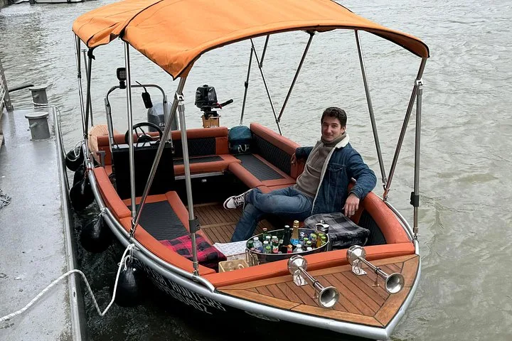 A larger boat at the quay, ready to board